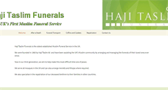 Desktop Screenshot of hajitaslimfunerals.com